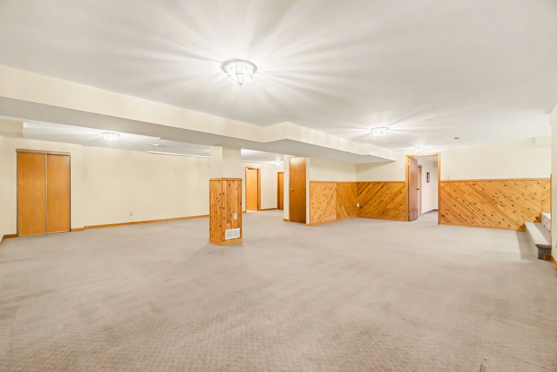 Recreation room at 24 Belleview Drive