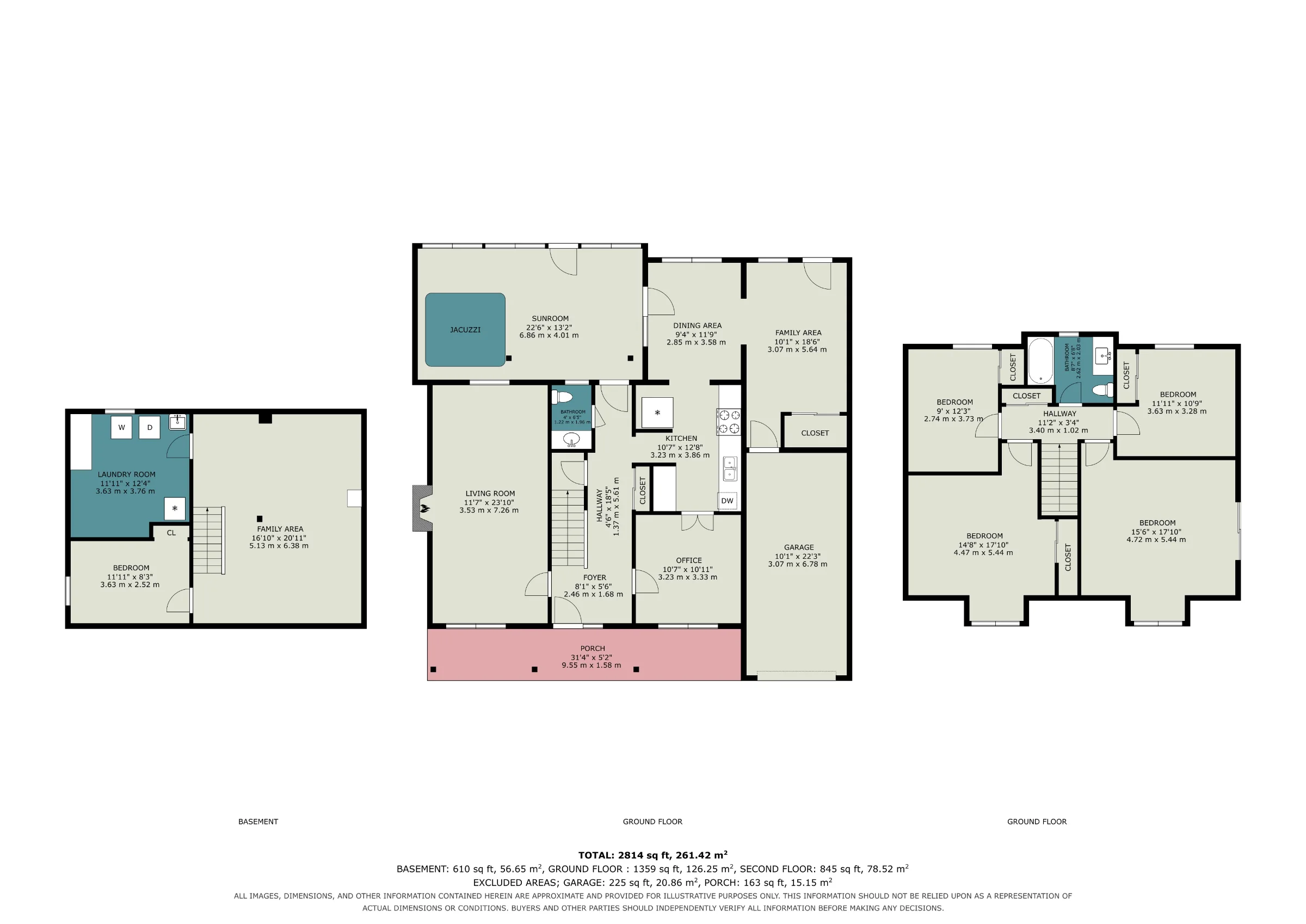 All Levels floor plan for 3030 Southmore Drive East